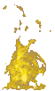 GIF-Animation Feuer im Pixel-Style
