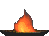 GIF-Animation Feuer im Pixel-Style
