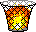 GIF-Animation Feuer im Pixel-Style
