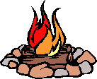 GIF-Animation Feuer im Pixel-Style