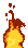 GIF-Animation Feuer im Pixel-Style