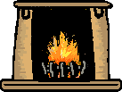 GIF-Animation Feuer im Pixel-Style