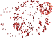 GIF-Animation rotes Feuerwerk im Pixel-Style