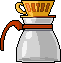 GIF-Animation Kaffee im Pixel-Style