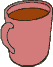 GIF-Animation Kaffee im Pixel-Style