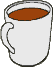 GIF-Animation Kaffee im Pixel-Style