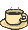 GIF-Animation Kaffee im Pixel-Style