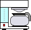 GIF-Animation Kaffee im Pixel-Style