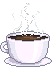 GIF-Animation Kaffee im Pixel-Style