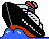 GIF-Animation Schiff im Pixel-Style