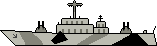 GIF-Animation Schiff im Pixel-Style
