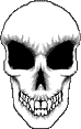 GIF-Animation Totenkopf im Pixel-Style