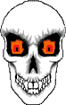 GIF-Animation Totenkopf im Pixel-Style