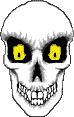 GIF-Animation Totenkopf im Pixel-Style