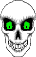 GIF-Animation Totenkopf im Pixel-Style