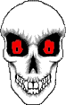 GIF-Animation Totenkopf im Pixel-Style