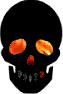 GIF-Animation Totenkopf im Pixel-Style