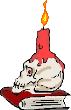 GIF-Animation Totenkopf im Pixel-Style