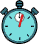 GIF-Animation Uhr im Pixel-Style