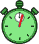 GIF-Animation Uhr im Pixel-Style