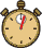 GIF-Animation Uhr im Pixel-Style