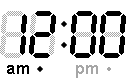 GIF-Animation Uhr im Pixel-Style