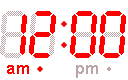 GIF-Animation Uhr im Pixel-Style