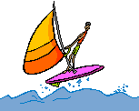 GIF-Animation Windsurfen im Pixel-Style