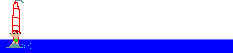 GIF-Animation Windsurfen im Pixel-Style