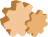 GIF-Animation Zahnrad im Pixel-Style