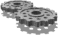 GIF-Animation Zahnrad im Pixel-Style
