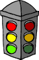 GIF-Bild Ampel im Pixel-Style