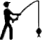 GIF-Bild Angeln im Pixel-Style
