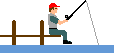 GIF-Bild Angeln im Pixel-Style