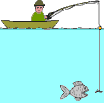 GIF-Bild Angeln im Pixel-Style
