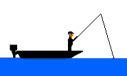 GIF-Bild Angeln im Pixel-Style
