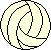 Volleyball schwarz hellgelb