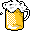 GIF-Bild Bier im Pixel-Style