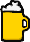 GIF-Bild Bier im Pixel-Style
