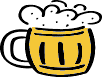 GIF-Bild Bier im Pixel-Style