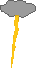 GIF-Bild Blitz im Pixel-Style