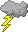 GIF-Bild Blitz im Pixel-Style