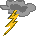 GIF-Bild Blitz im Pixel-Style