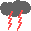 GIF-Bild Blitz im Pixel-Style