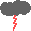 GIF-Bild Blitz im Pixel-Style