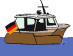 GIF-Bild Boot im Pixel-Style