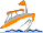 GIF-Bild Boot im Pixel-Style