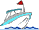 GIF-Bild Boot im Pixel-Style