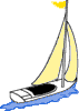 GIF-Bild Boot im Pixel-Style