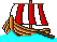 GIF-Bild Boot im Pixel-Style